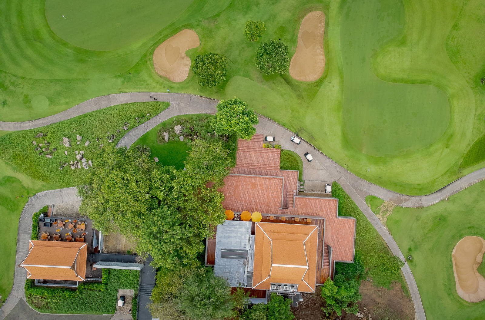 Aerial View, Clubhouse, Pineapple Valley Golf Club (formerly Banyan GC), Hua Hin, Thailand